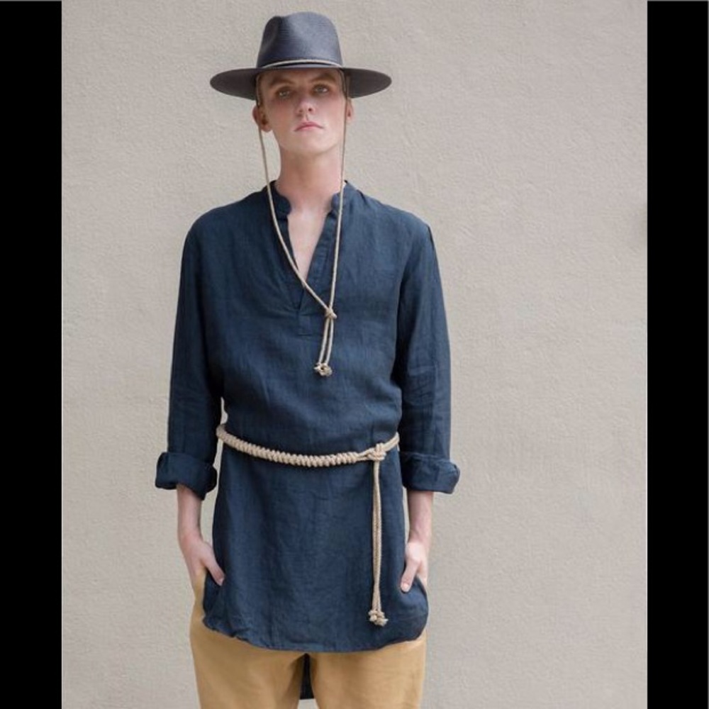 The Salting brand 100% linen long sleeve tunic
